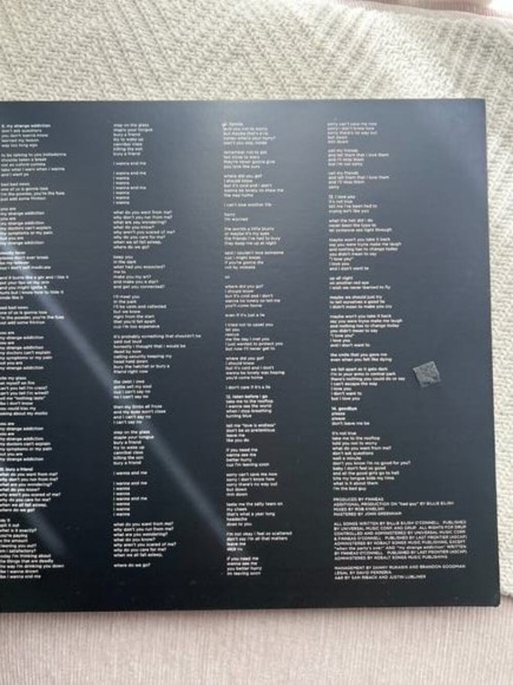 Billie Eilish When We All Fall Asleep Where Do We Go Clear Vinyl LP 2019 - Picture 6 of 10